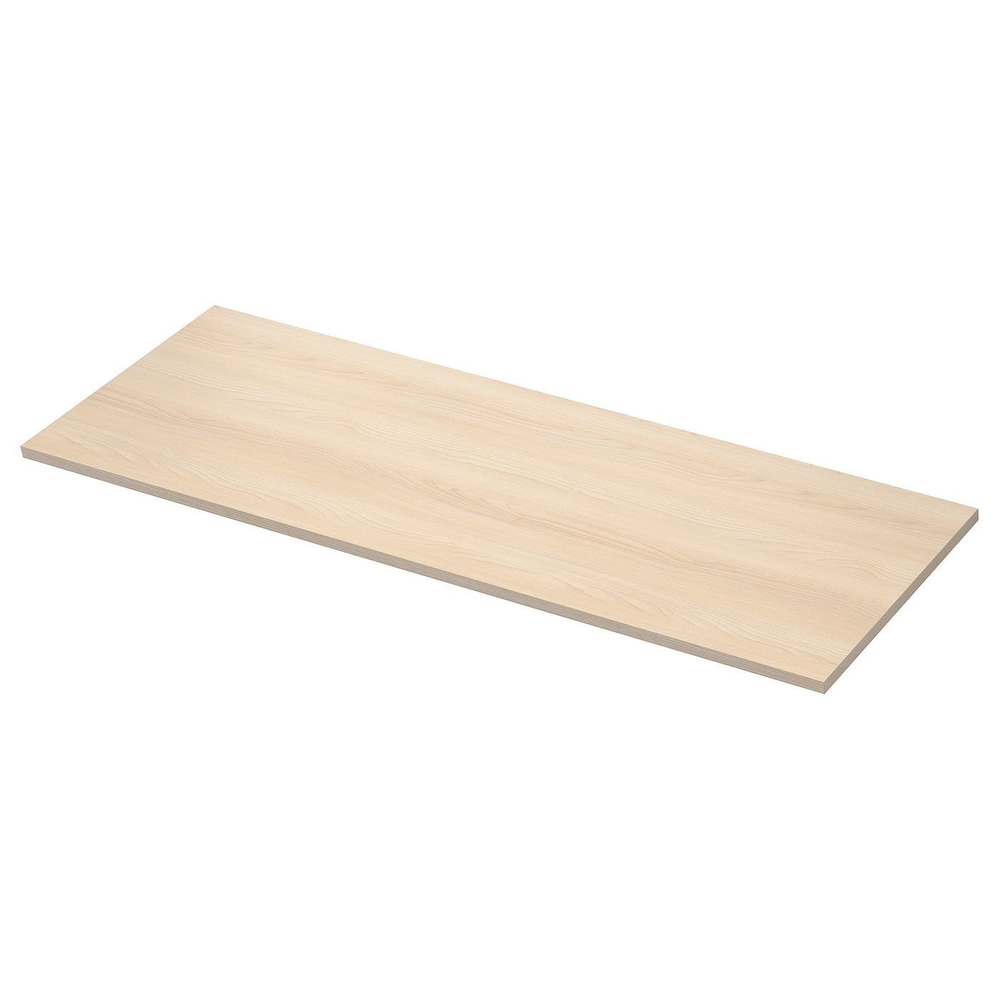 EKBACKEN worktop, light ash effect/laminate, 186x2.8 cm