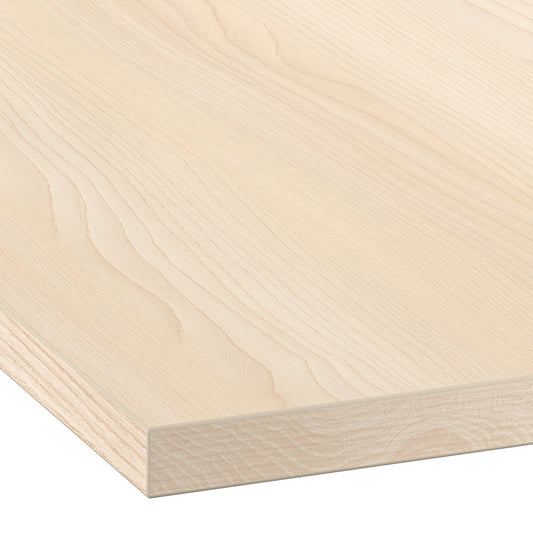 EKBACKEN worktop, light ash effect/laminate, 186x2.8 cm