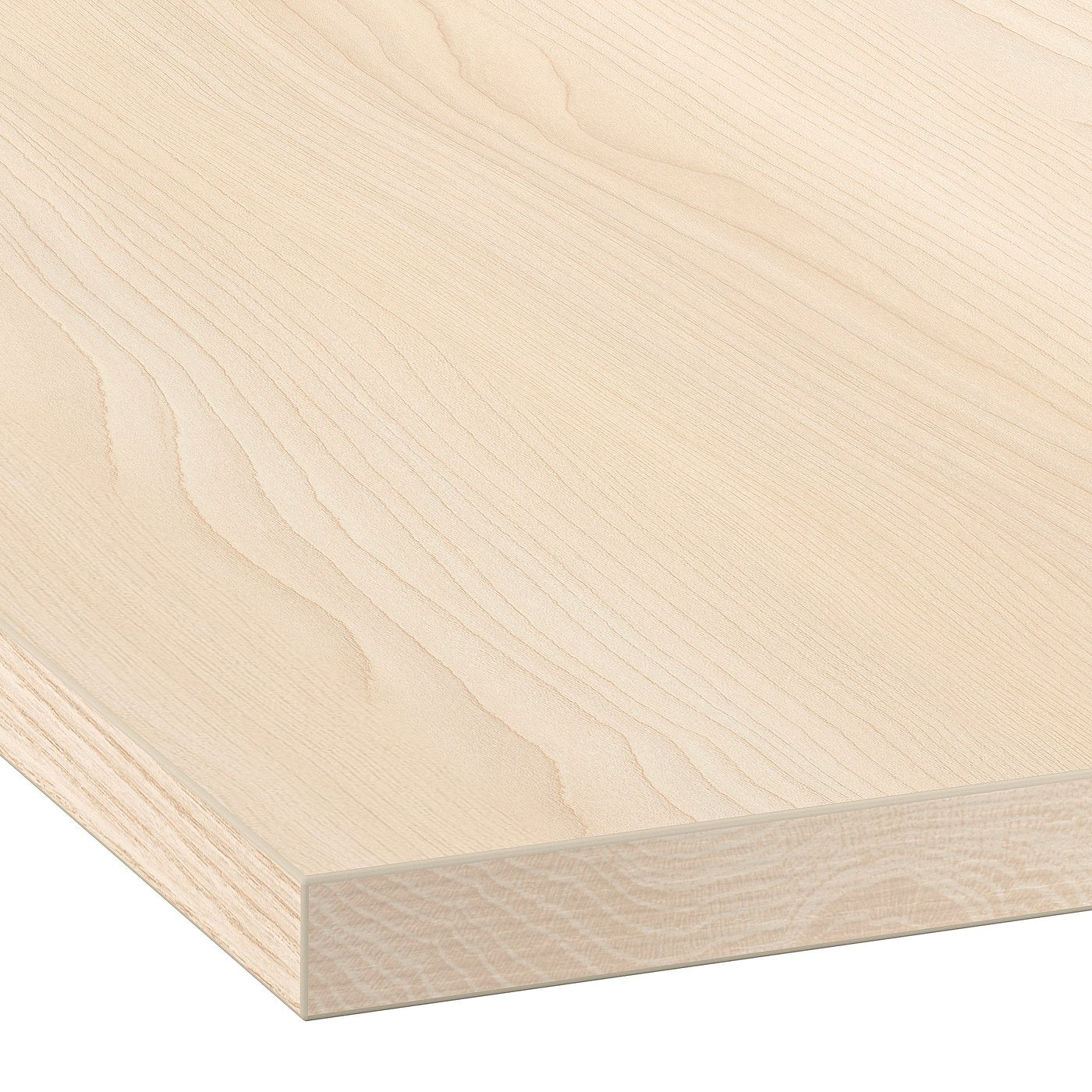 EKBACKEN worktop, light ash effect/laminate, 246x2.8 cm
