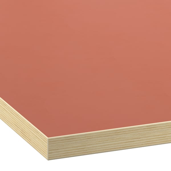 EKBACKEN worktop, terracotta effect/laminate, 186x2.8 cm