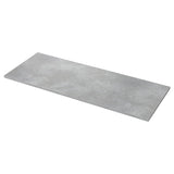 EKBACKEN worktop, light grey concrete effect/laminate, 246x2.8 cm