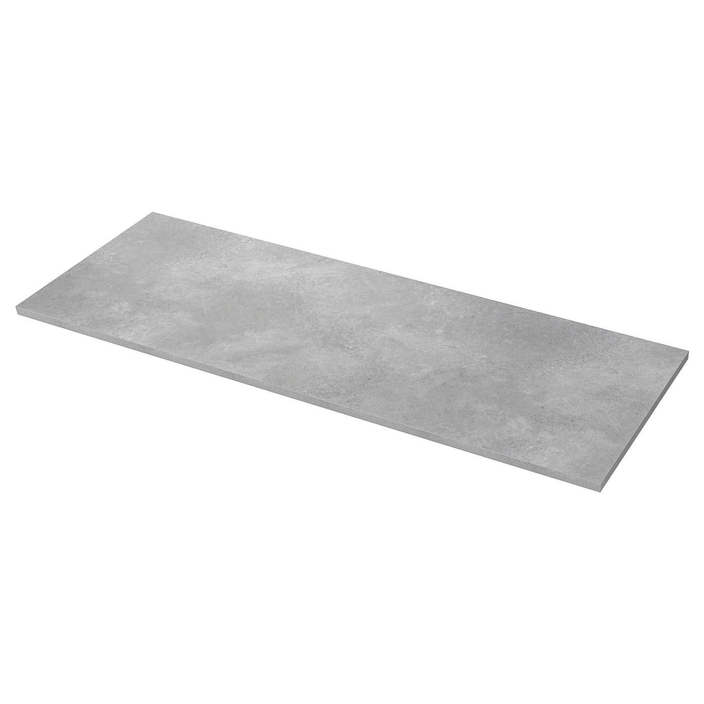 EKBACKEN worktop, light grey concrete effect/laminate, 186x2.8 cm
