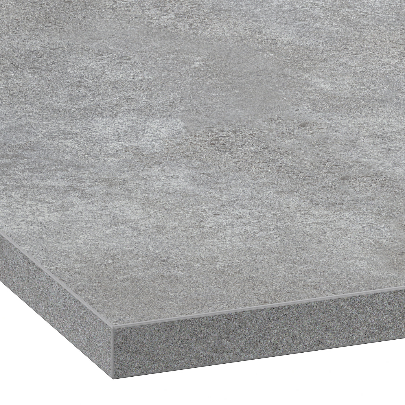 EKBACKEN worktop, light grey concrete effect/laminate, 186x2.8 cm