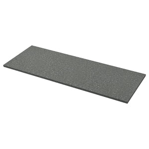 EKBACKEN worktop, grey terrazzo effect/laminate, 186x2.8 cm