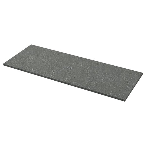 EKBACKEN - Worktop, grey terrazzo/laminate effect,186x2.8 cm