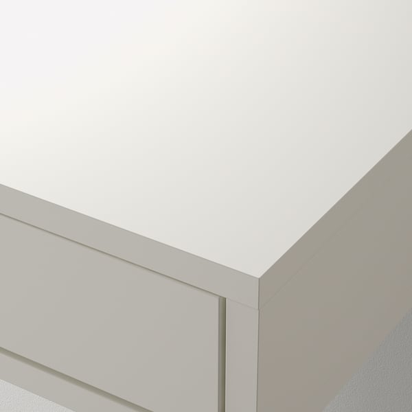 EKBY ALEX shelf with drawers, white, 119x29 cm