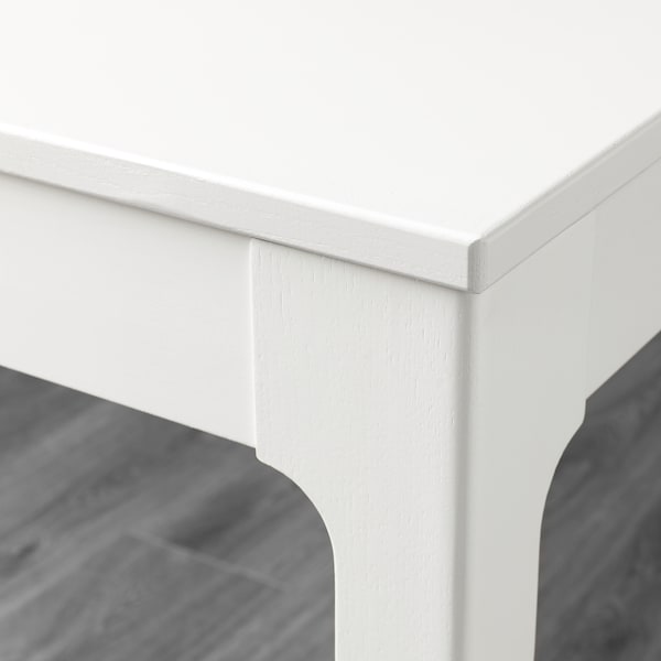 EKEDALEN / BERGMUND - Table and 2 chairs, white / light grey white, 80/120 cm