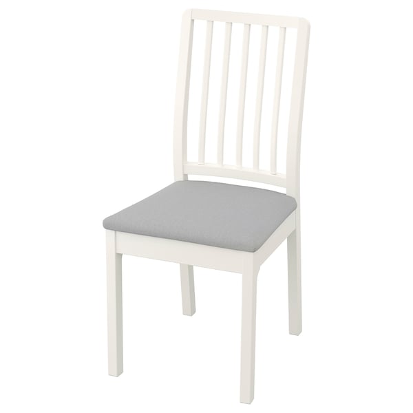 EKEDALEN Chair - white/Light Grey Orrsta ,