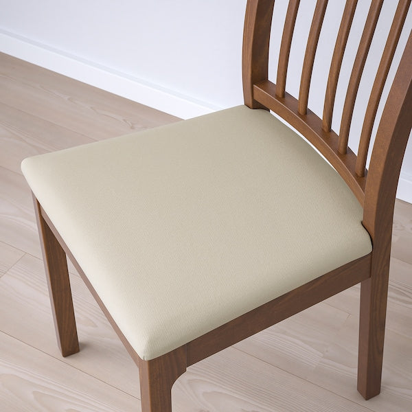 EKEDALEN - Chair, brown/Hakebo beige ,