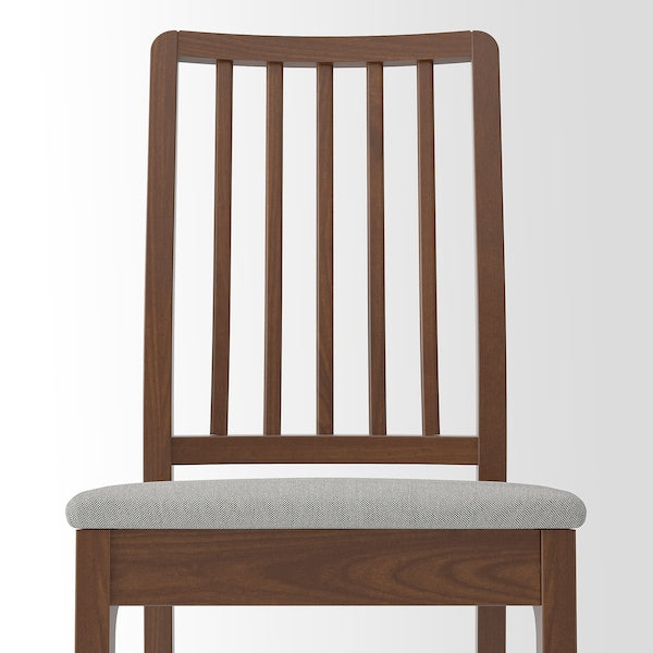 EKEDALEN - Chair, brown/light grey ,