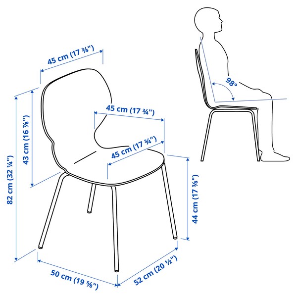 EKEDALEN / SIGTRYGG - Table and 4 chairs, white/birch white, 120/180x80 cm