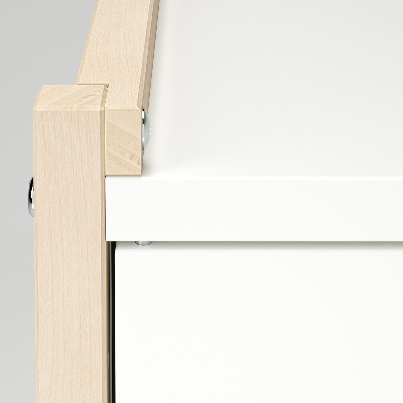EKENABBEN cabinet, aspen/white, 70x12x35 cm