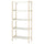 EKENABBEN - EKENABBEN Open shelving unit, aspen/white, 70x34x154 cm