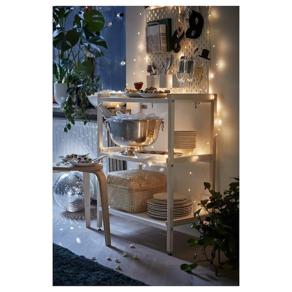 Ikea EKENABBEN - Open shelving unit, aspen/white, 70x34x86 cm
