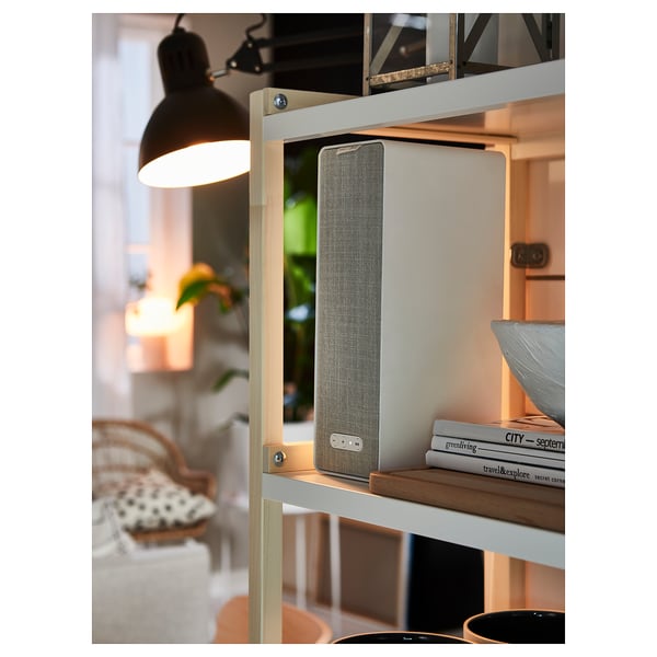 EKENABBEN - EKENABBEN Open shelving unit, aspen/white, 70x34x86 cm