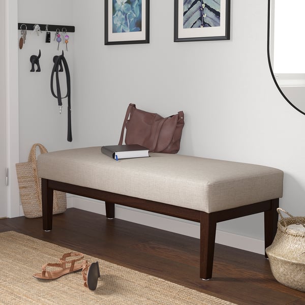 EKENÄSET bench, Kilanda light beige