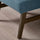 EKENÄSET footstool, walnut effect/Axvall dark grey-blue, 59x40x43 cm