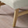 EKENÄSET footstool, oak effect/Axvall off-white, 59x40x43 cm