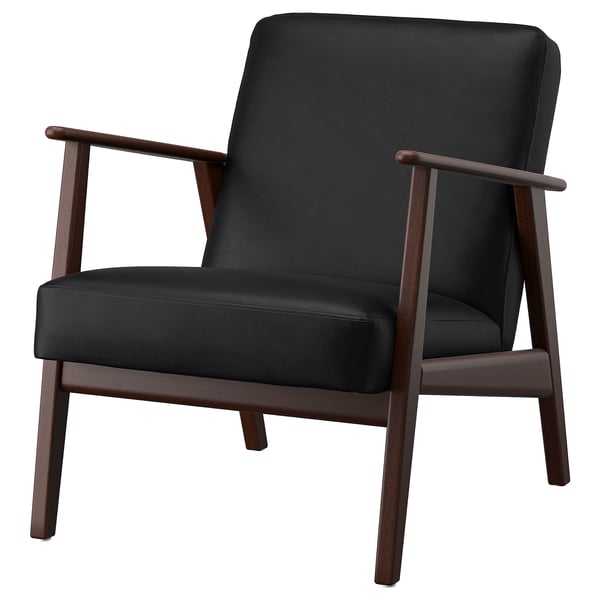 EKENÄSET armchair, Jonsbyn black, 64x76x78 cm