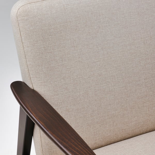 EKENÄSET armchair, Kilanda light beige, 64x76x78 cm