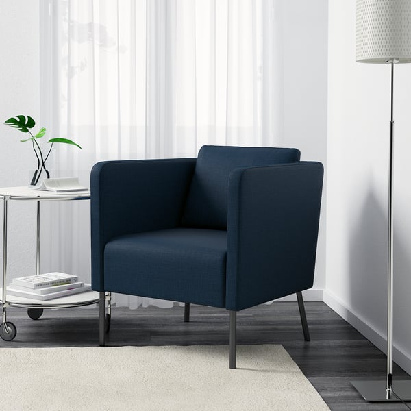 EKERÖ Armchair Skiftebo dark blue ,