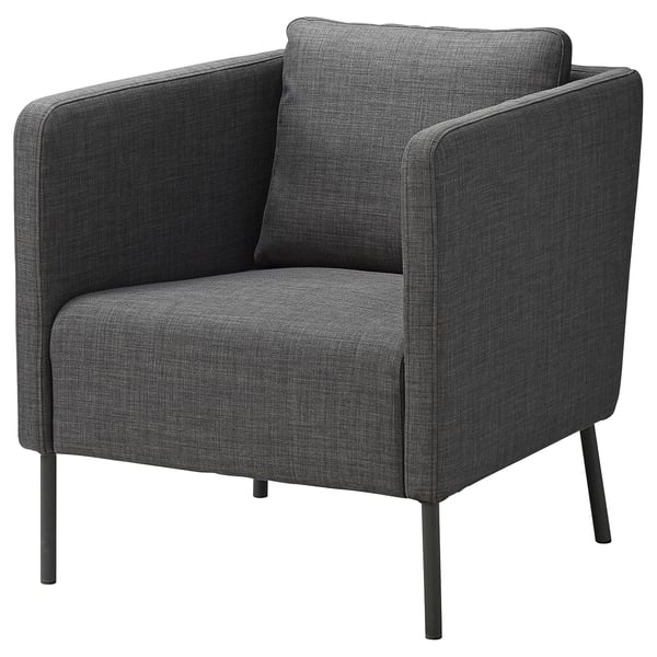 EKERÖ armchair, Skiftebo dark grey, 57x75x73 cm