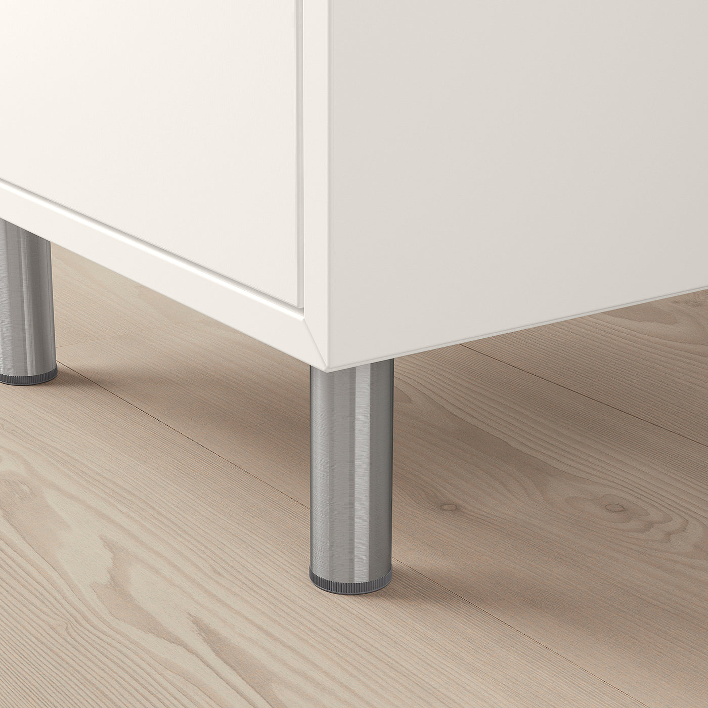 EKET cabinet combination with legs, white/beige, 35x35x80 cm