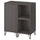 EKET - Cabinet combination with legs, dark grey/metal black, 70x35x80 cm