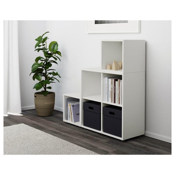 EKET - EKET Cabinet combination with feet, white, 105x35x107 cm
