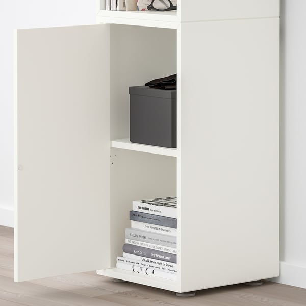 EKET cabinet combination with feet, white, 35x35x107 cm