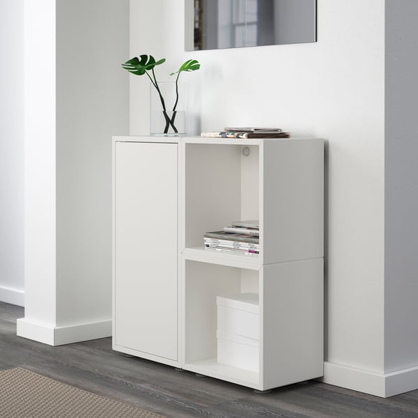 EKET cabinet combination with feet, white, 70x35x72 cm
