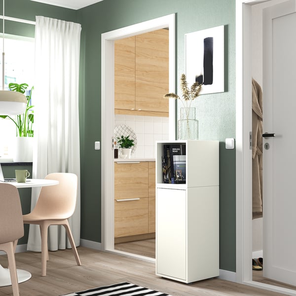 EKET - EKET Cabinet combination with feet, white, 35x35x107 cm