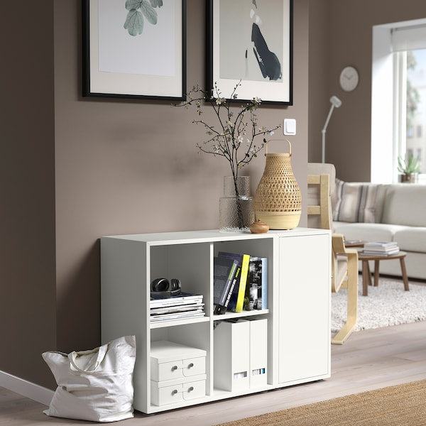 EKET - Cabinet combination with feet, white, 105x35x72 cm