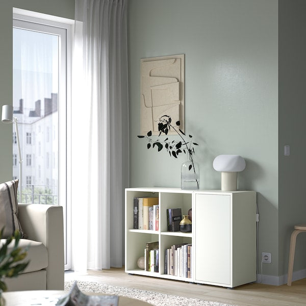 EKET - Cabinet combination with feet, white, 105x35x72 cm