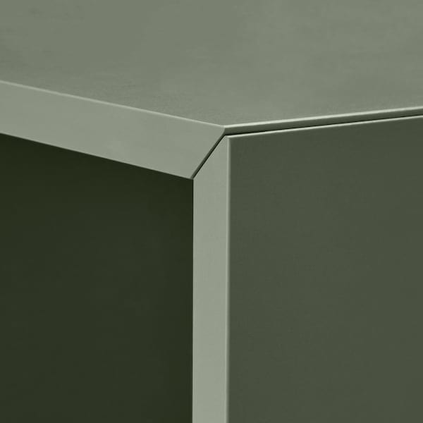 Ikea EKET - Cabinet combination with feet, dark grey dark grey/grey-green, 70x35x72 cm