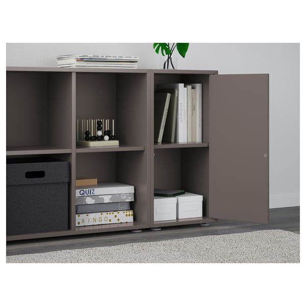 EKET cabinet combination with feet, dark grey, 105x35x72 cm
