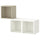 EKET wall-mounted cabinet combination, beige/white, 70x105 cm