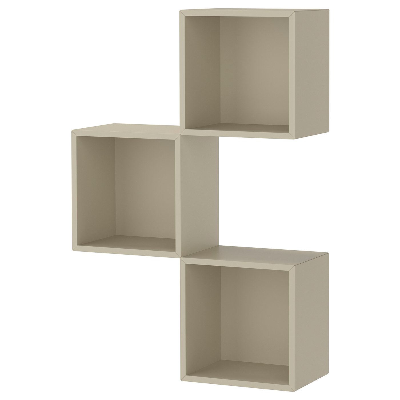EKET wall-mounted cabinet combination, beige, 70x105x25 cm