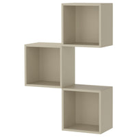 EKET wall-mounted cabinet combination, beige, 70x25x105 cm