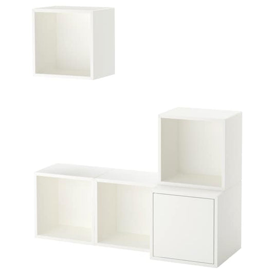 EKET - Wall-mounted cabinet combination, white, 105x35x120 cm