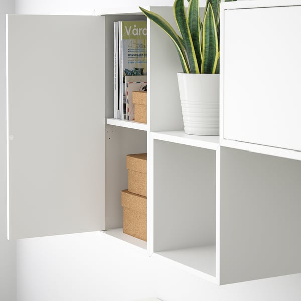 EKET wall-mounted cabinet combination, white, 175x35x70 cm