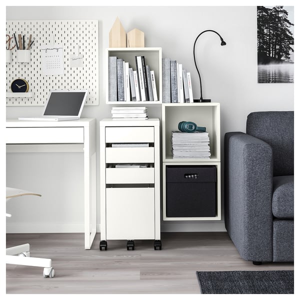 EKET wall-mounted cabinet combination, white, 105x35x70 cm
