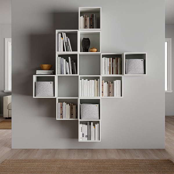 EKET - EKET Wall-mounted cabinet combination, white, 175x35x210 cm
