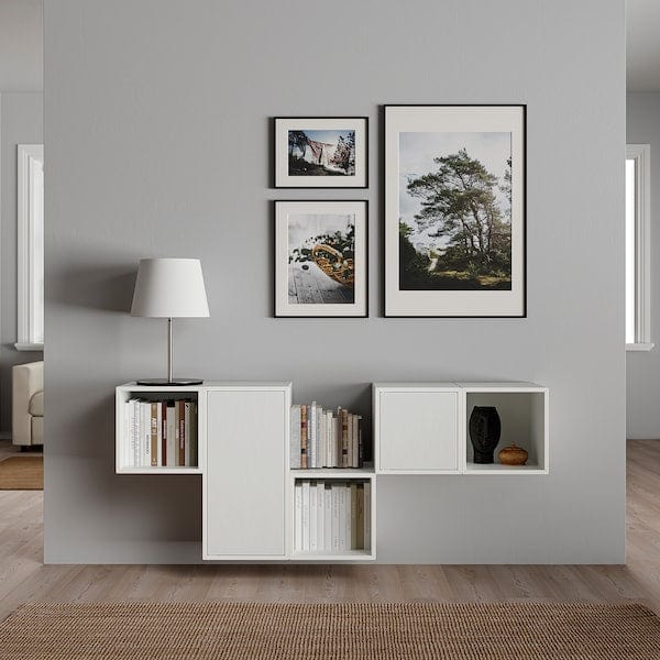 Ikea EKET - Wall-mounted cabinet combination, white, 175x35x70 cm