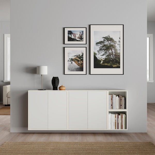 Ikea EKET - Wall-mounted cabinet combination, white, 175x35x70 cm