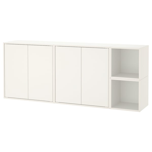 EKET wall-mounted cabinet combination, white, 175x35x70 cm