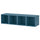 EKET wall-mounted storage combination, dark grey-blue, 140x35x35 cm