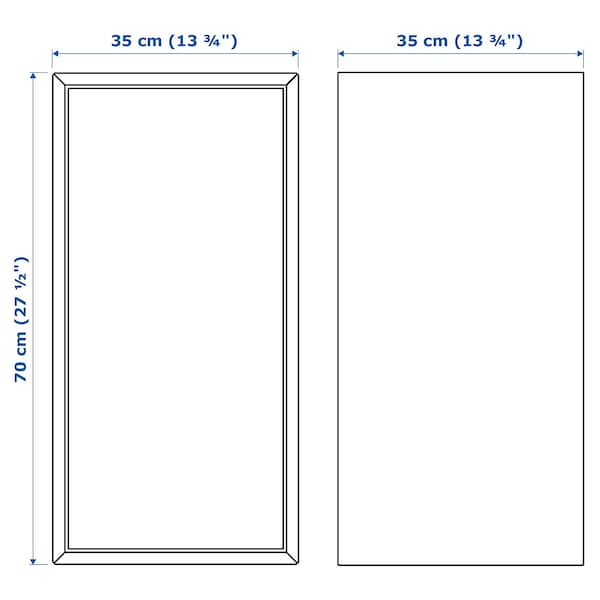 EKET - Wall-mounted cabinet combination, with 2 drawers/walnut effect, 175x35x70 cm