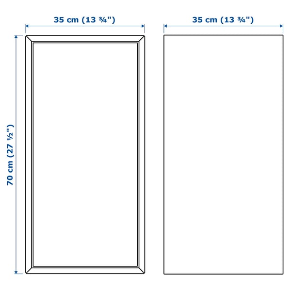 EKET wall-mounted cabinet combination, with 2 drawers/walnut effect, 175x35x70 cm