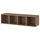 EKET wall-mounted storage combination, walnut effect, 140x35x35 cm